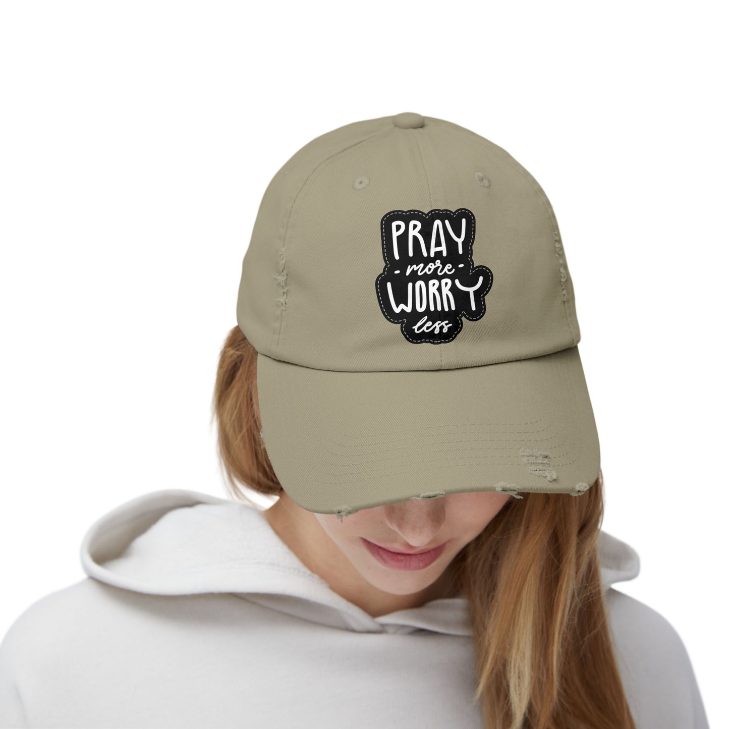 Unisex Distressed Cap Tan