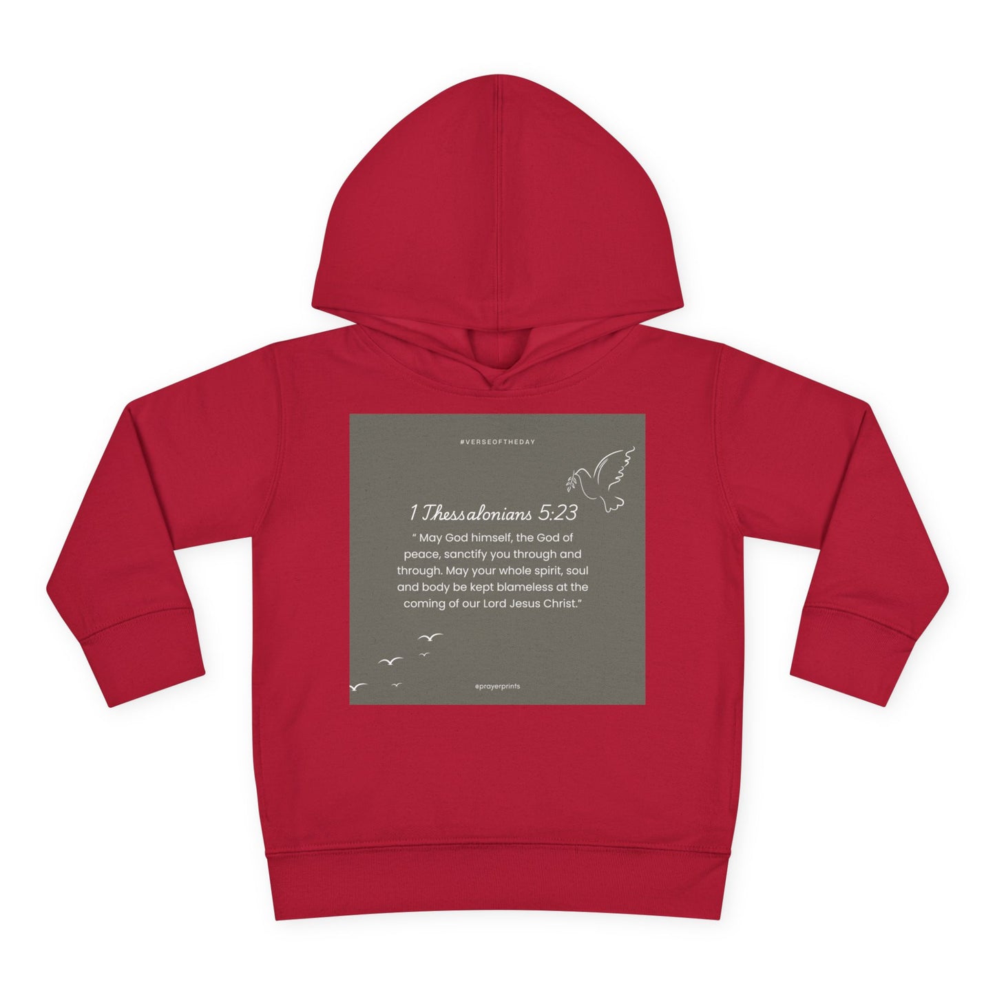 Toddler Fleece Hoodie with Inspirational Bible Verse - Perfect Gift for Kids