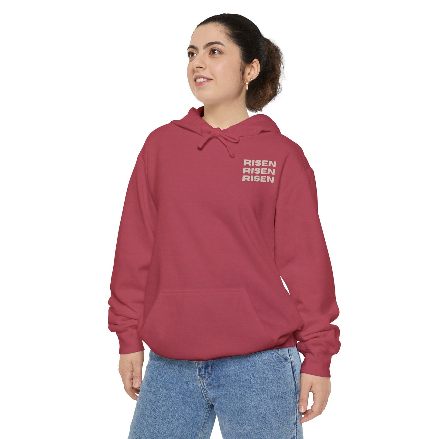Risen Unisex Garment-Dyed Hoodie - Spirit of Renewal for Everyday Comfort
