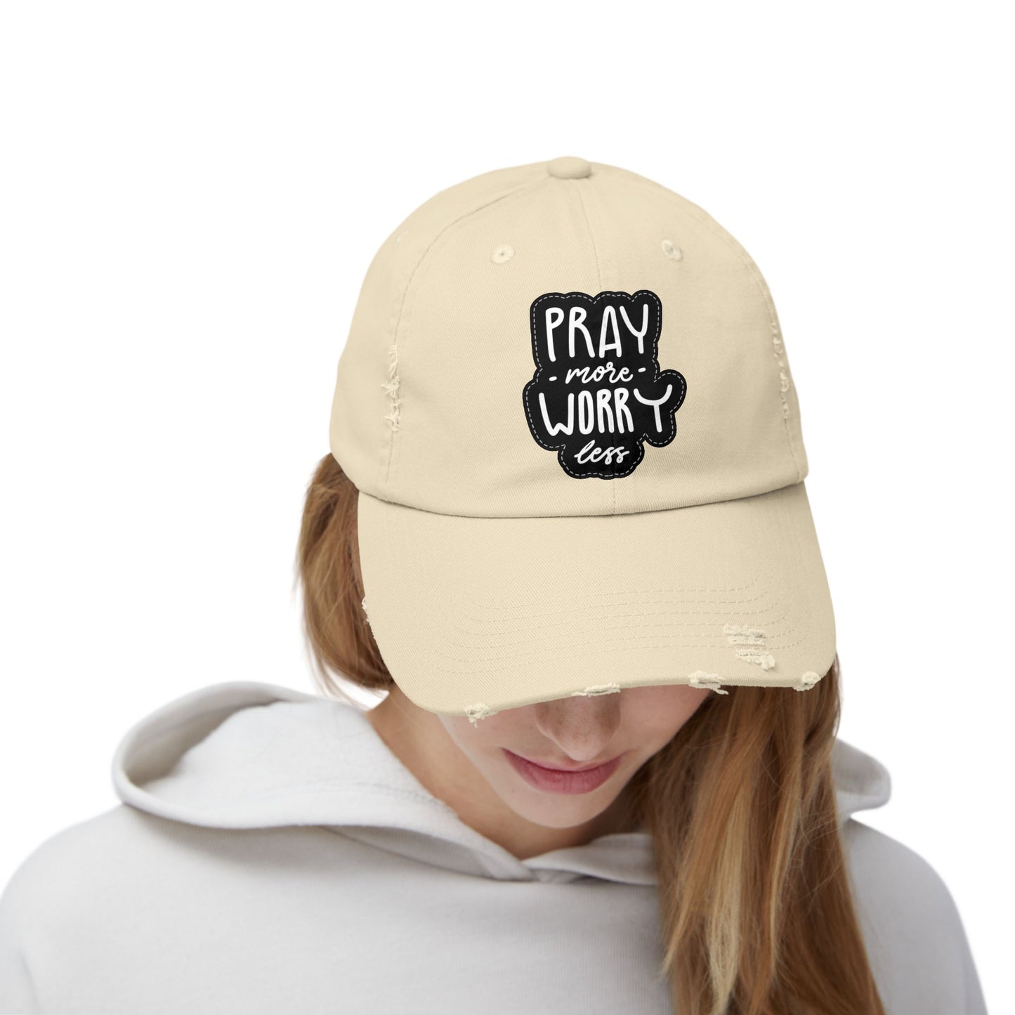 Unisex Distressed Cap Tan