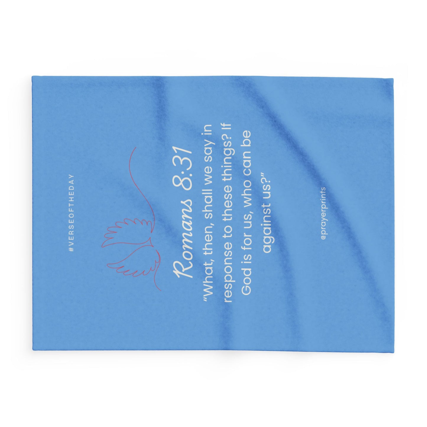 Inspirational Arctic Fleece Blanket with Bible Verse