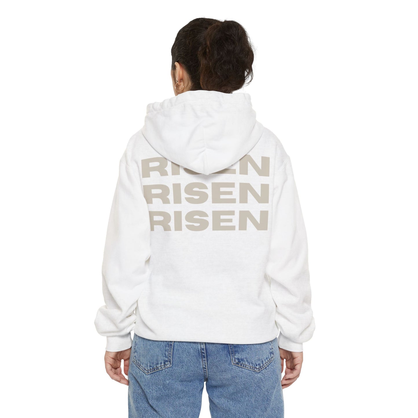 Risen Unisex Garment-Dyed Hoodie - Spirit of Renewal for Everyday Comfort