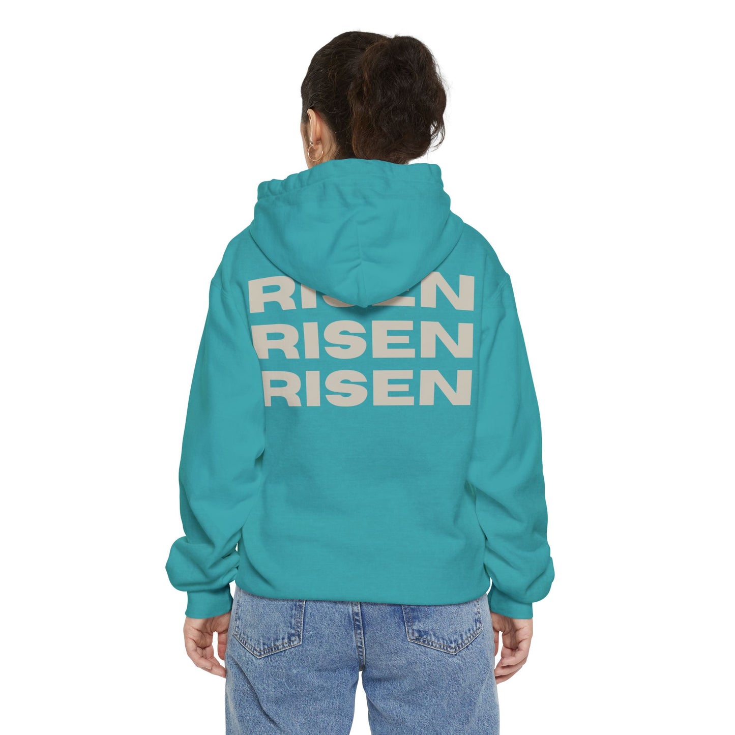 Risen Unisex Garment-Dyed Hoodie - Spirit of Renewal for Everyday Comfort