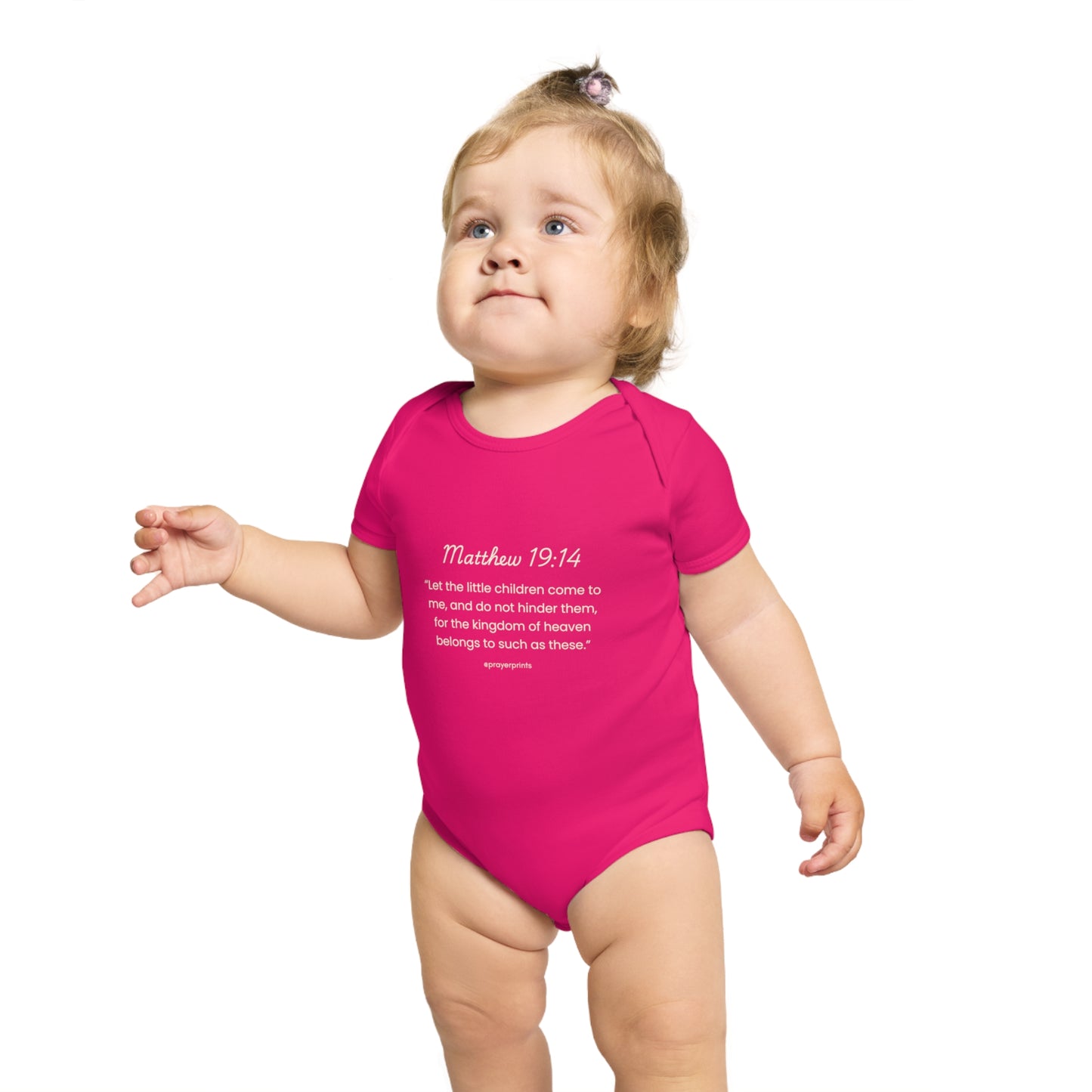Inspirational Bible Verse Baby Bodysuit | Short Sleeve Infant Suit