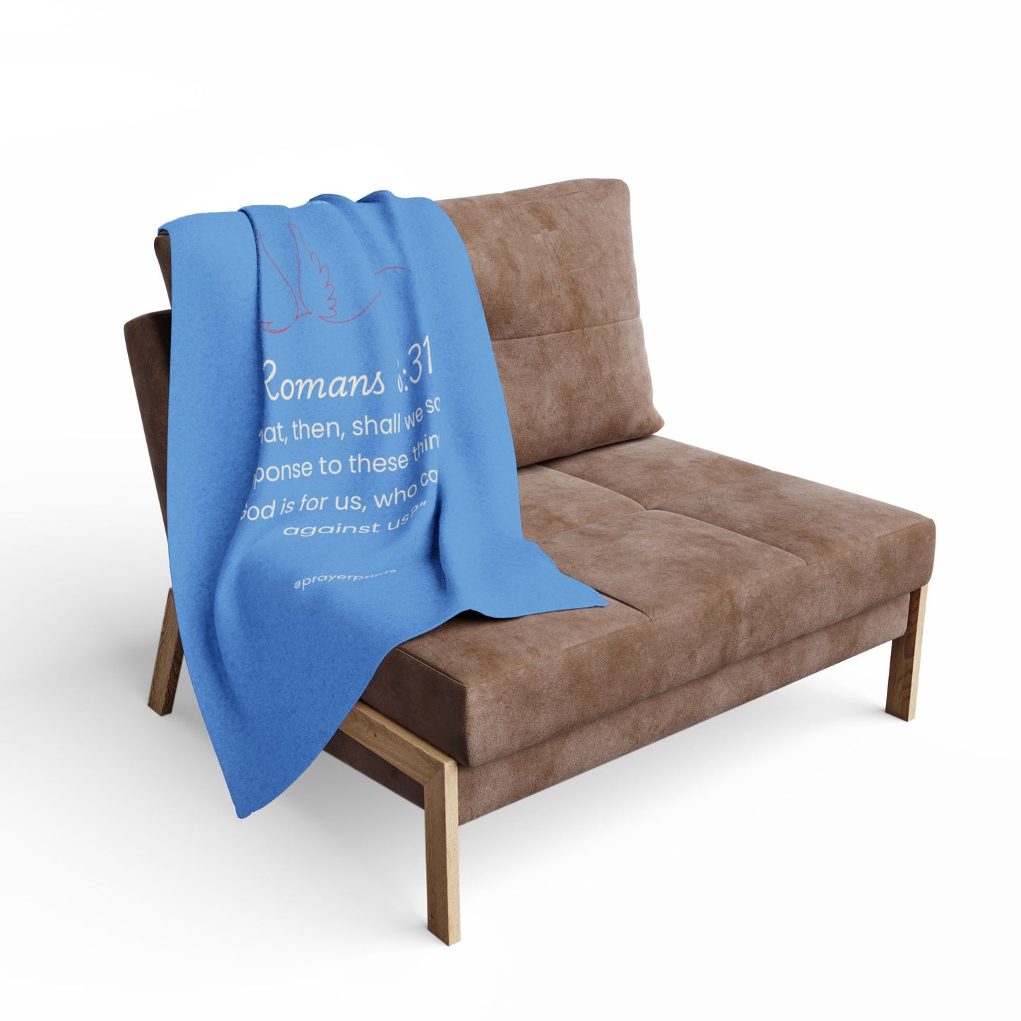 Inspirational Arctic Fleece Blanket with Bible Verse