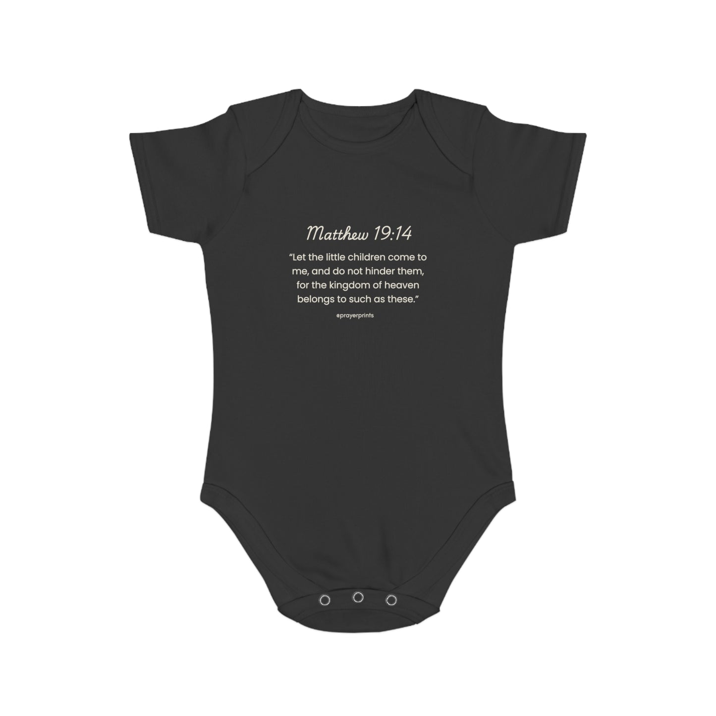 Inspirational Bible Verse Baby Bodysuit | Short Sleeve Infant Suit