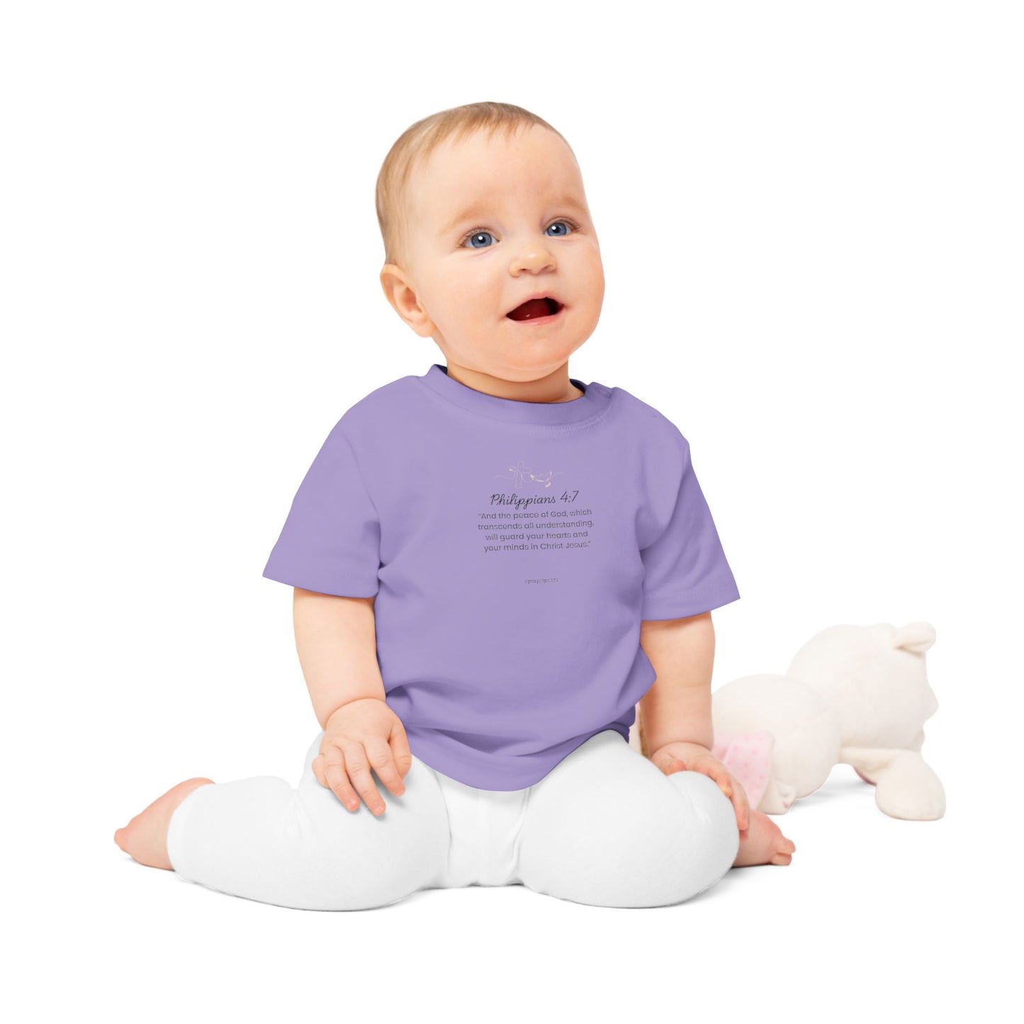 Cute Brown Baby T-Shirt with Playful Design