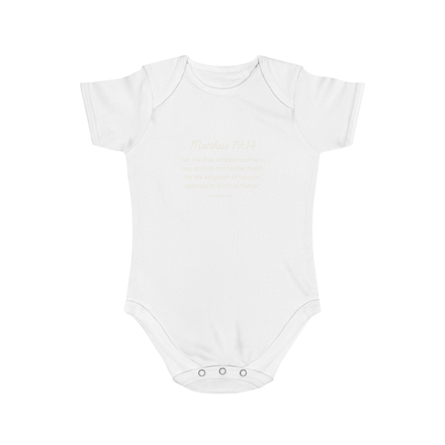 Inspirational Bible Verse Baby Bodysuit | Short Sleeve Infant Suit