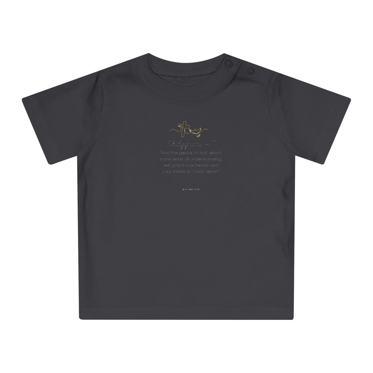 Cute Brown Baby T-Shirt with Playful Design