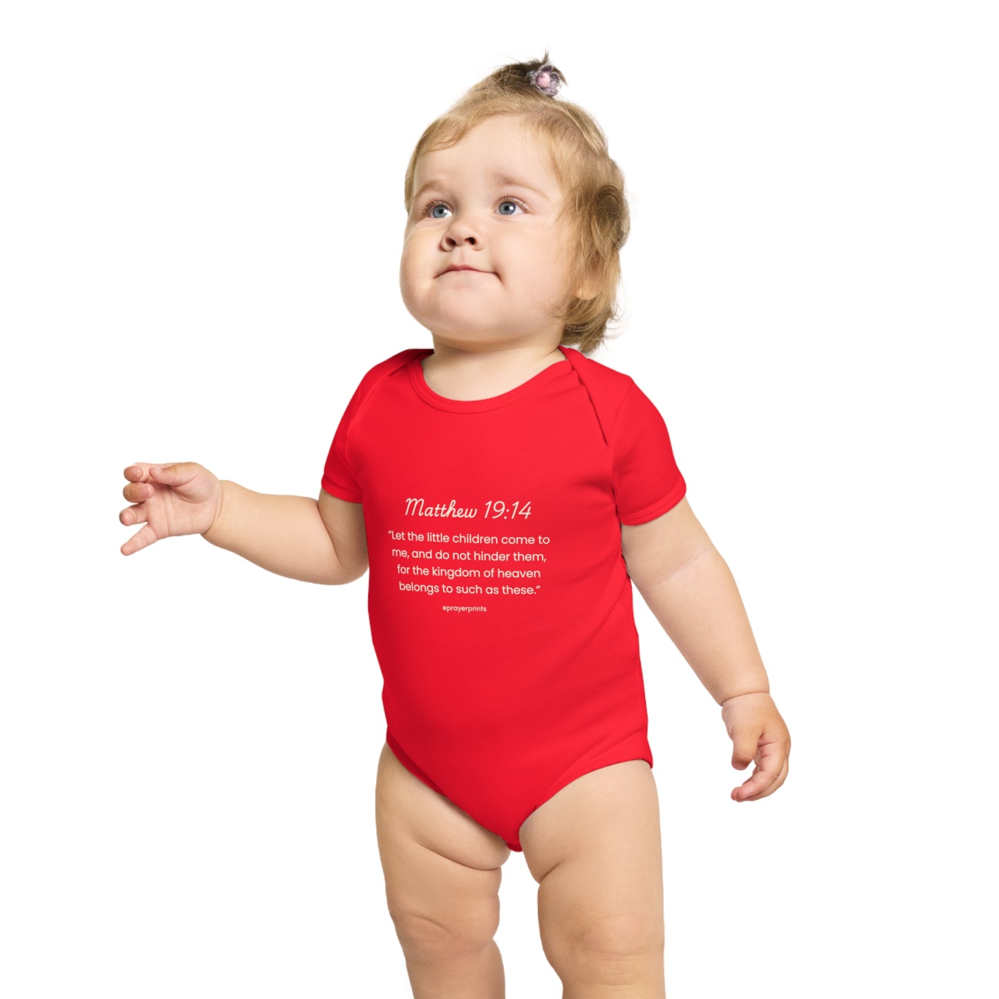 Inspirational Bible Verse Baby Bodysuit | Short Sleeve Infant Suit