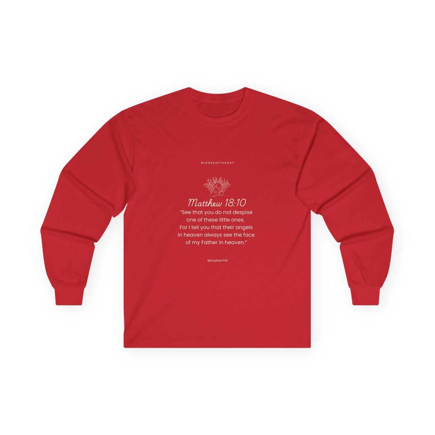 Matthew 18:10 Inspirational Long Sleeve Tee - Unisex Ultra Cotton