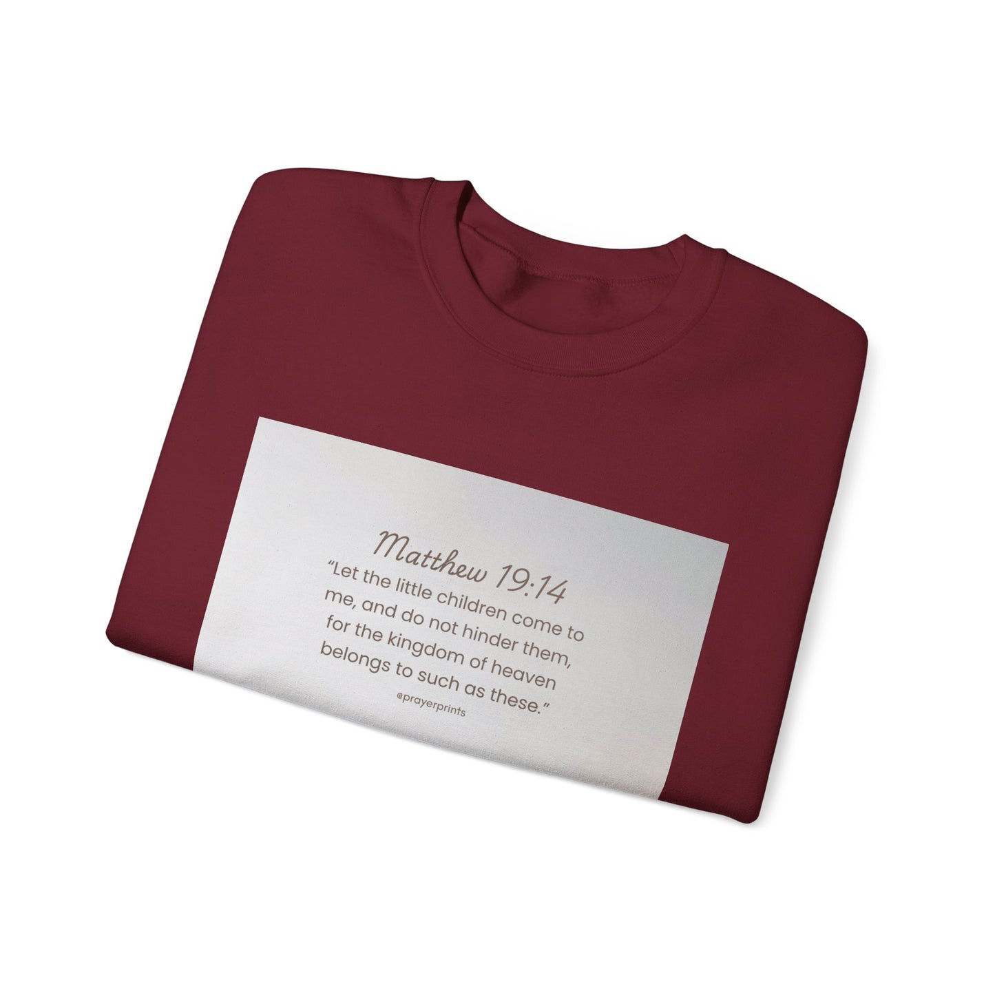 Inspirational Crewneck Sweatshirt with Biblical Verse - Unisex Heavy Blend