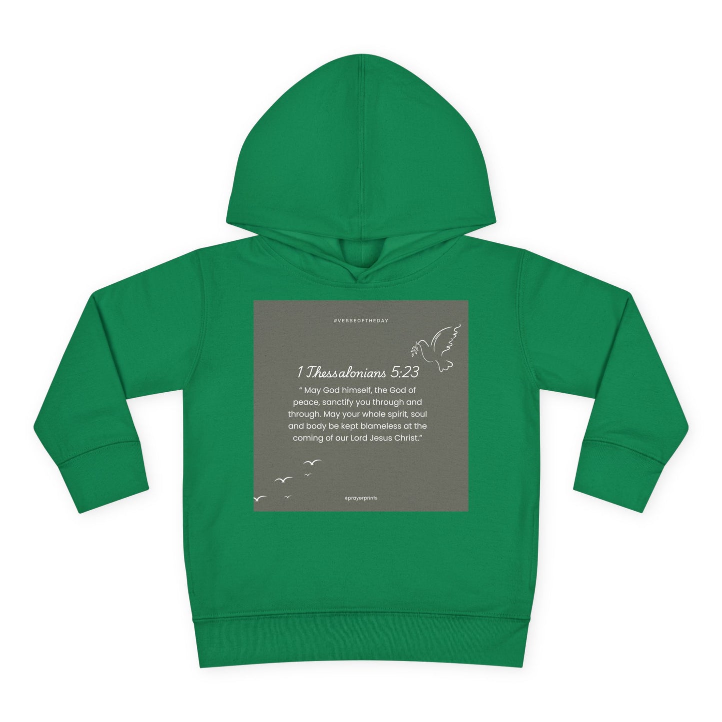 Toddler Fleece Hoodie with Inspirational Bible Verse - Perfect Gift for Kids