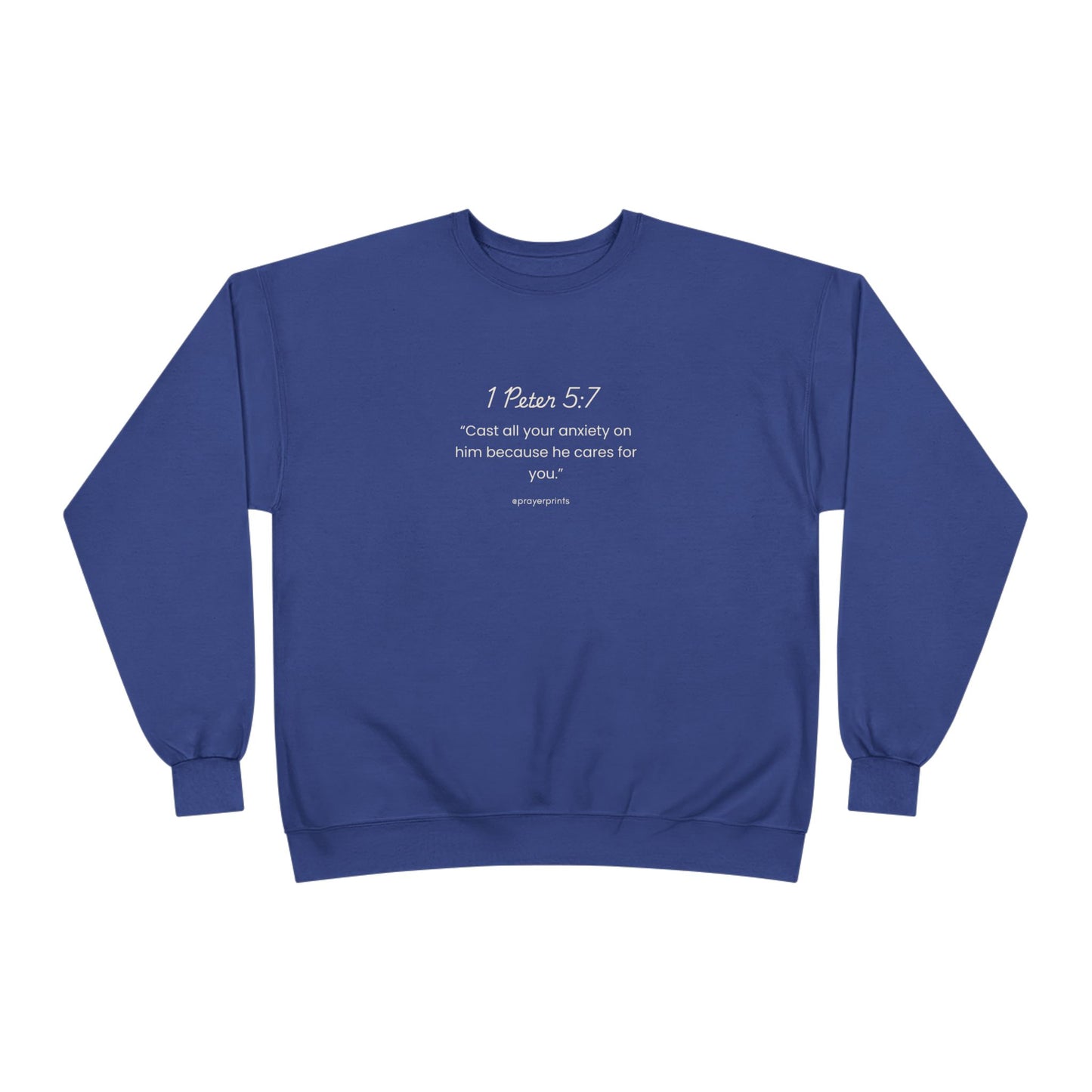 Unisex EcoSmart Crewneck Sweatshirt - Inspirational Hebrews 13:5