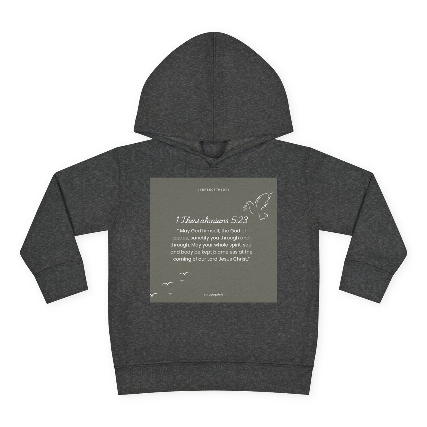 Toddler Fleece Hoodie with Inspirational Bible Verse - Perfect Gift for Kids