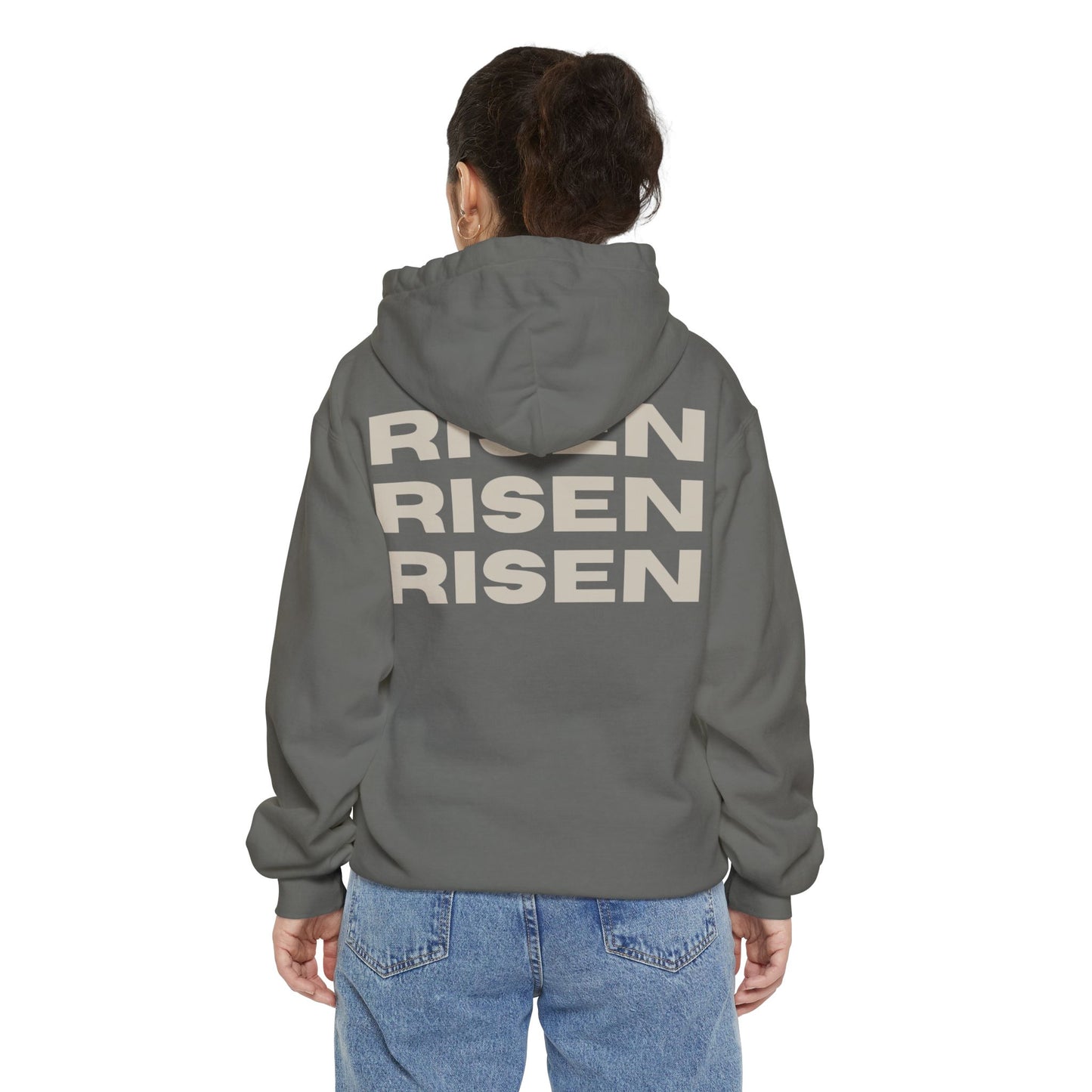 Risen Unisex Garment-Dyed Hoodie - Spirit of Renewal for Everyday Comfort