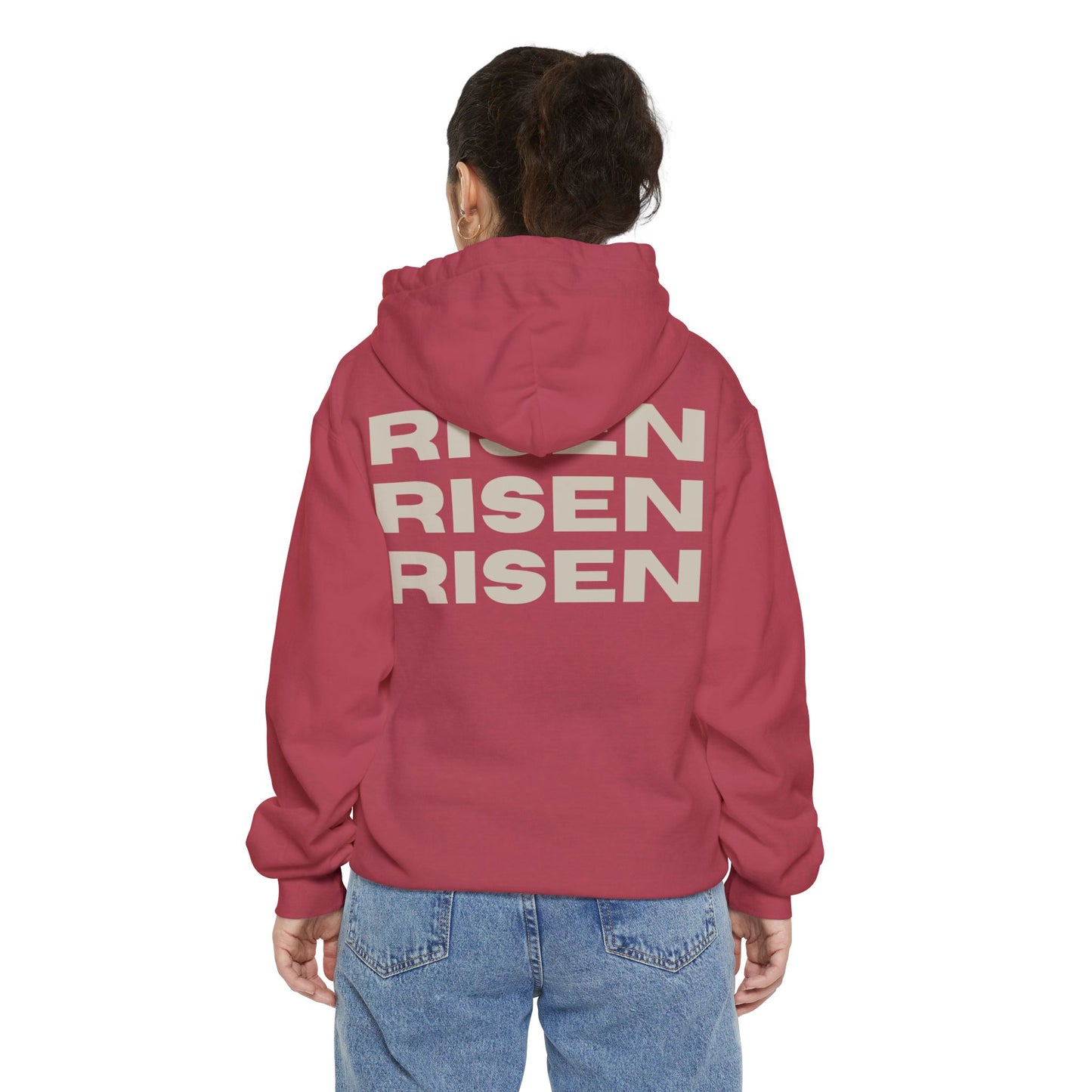 Risen Unisex Garment-Dyed Hoodie - Spirit of Renewal for Everyday Comfort