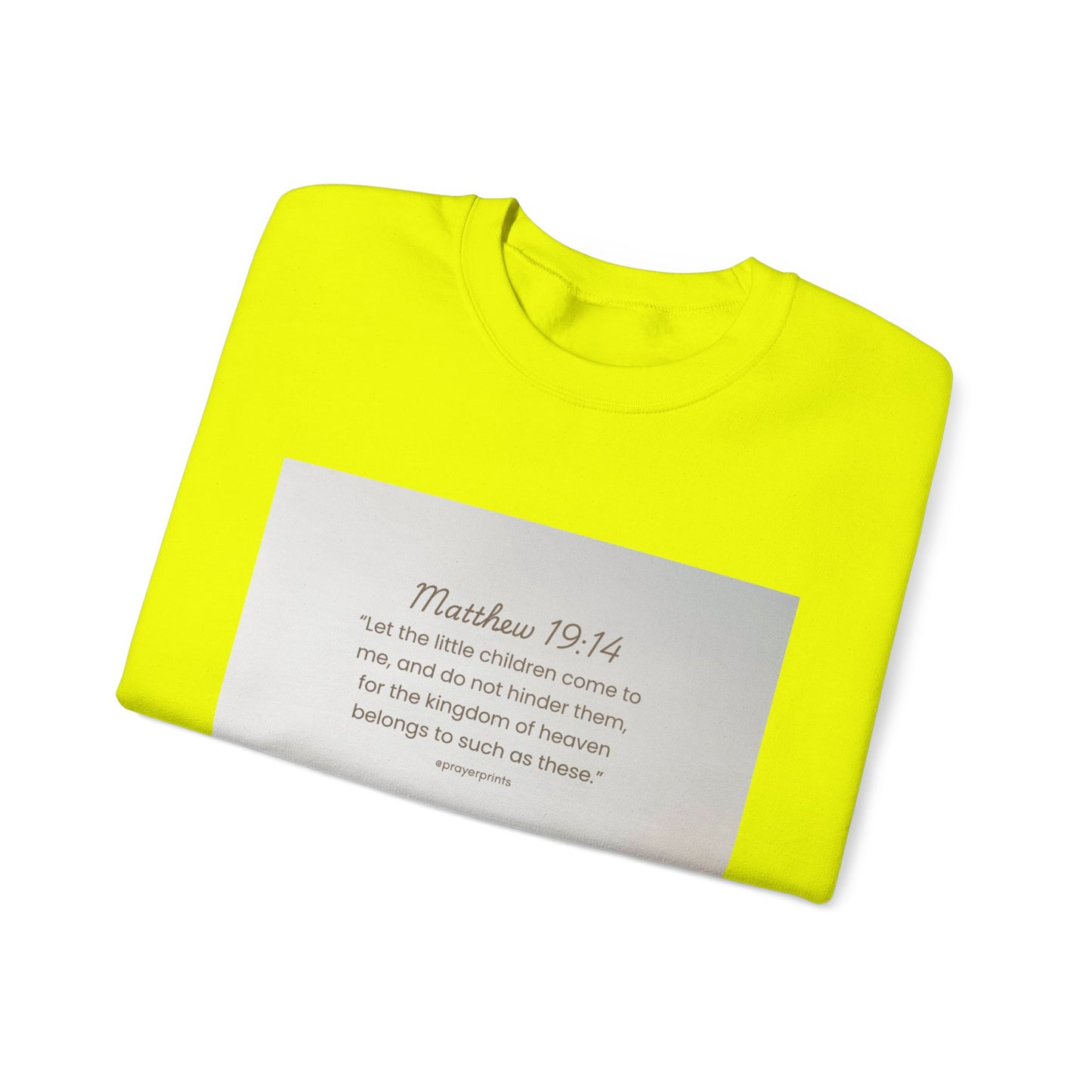 Inspirational Crewneck Sweatshirt with Biblical Verse - Unisex Heavy Blend