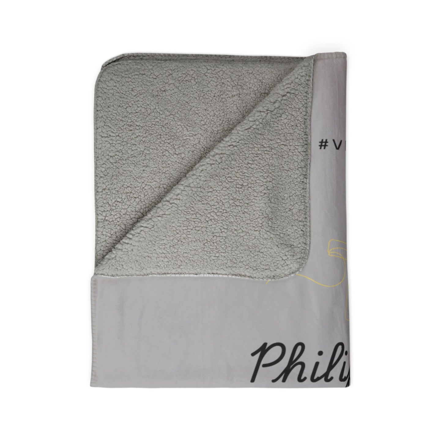 Inspirational Fleece Sherpa Blanket - Philippians 4:7 Verse