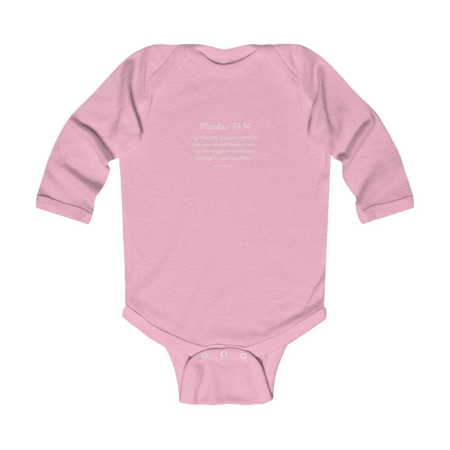 Faith-Inspired Infant Bodysuit - Matthew 19:14 Quote