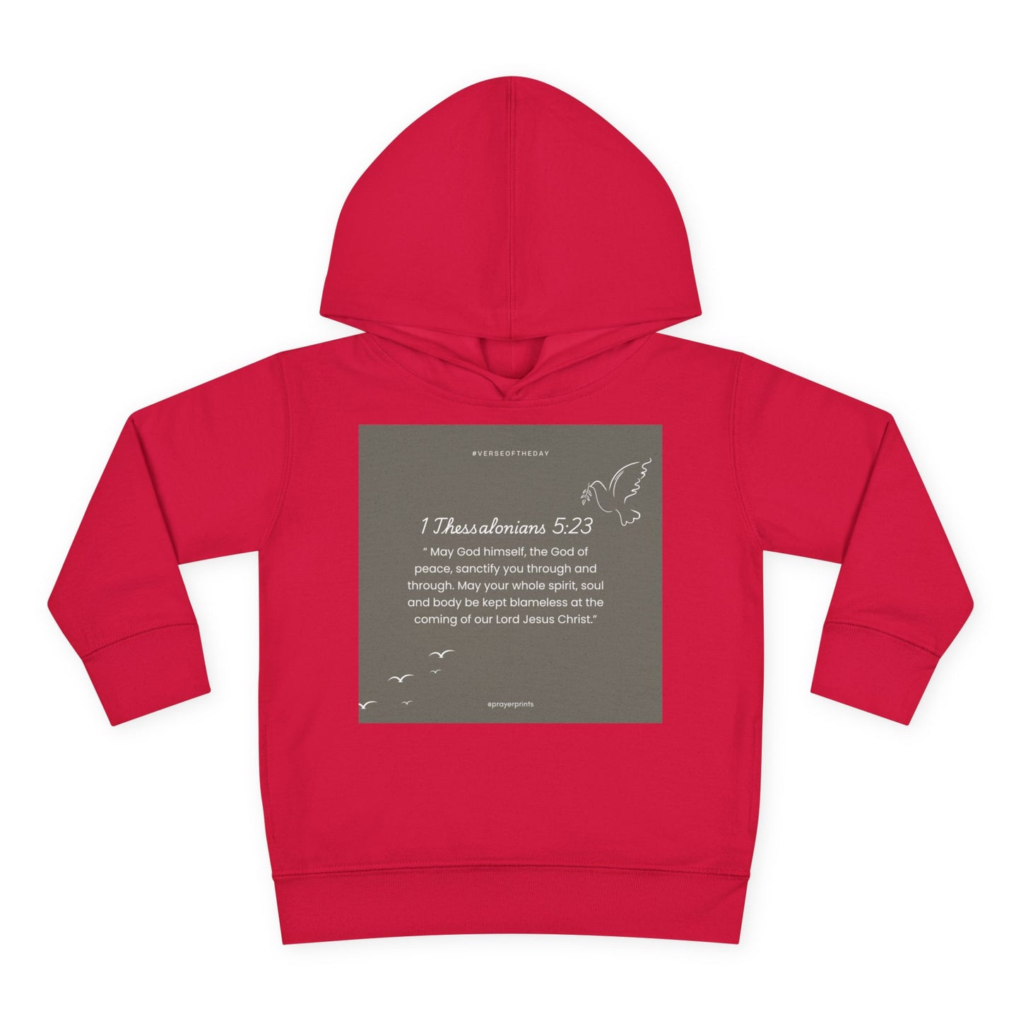 Toddler Fleece Hoodie with Inspirational Bible Verse - Perfect Gift for Kids