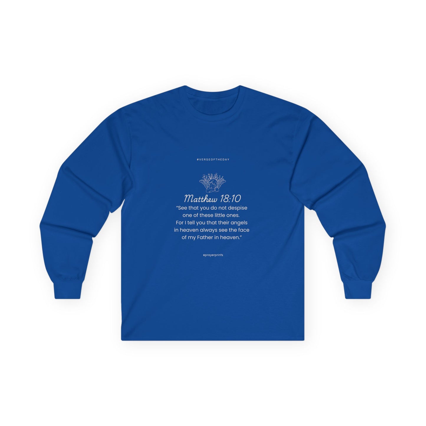 Matthew 18:10 Inspirational Long Sleeve Tee - Unisex Ultra Cotton