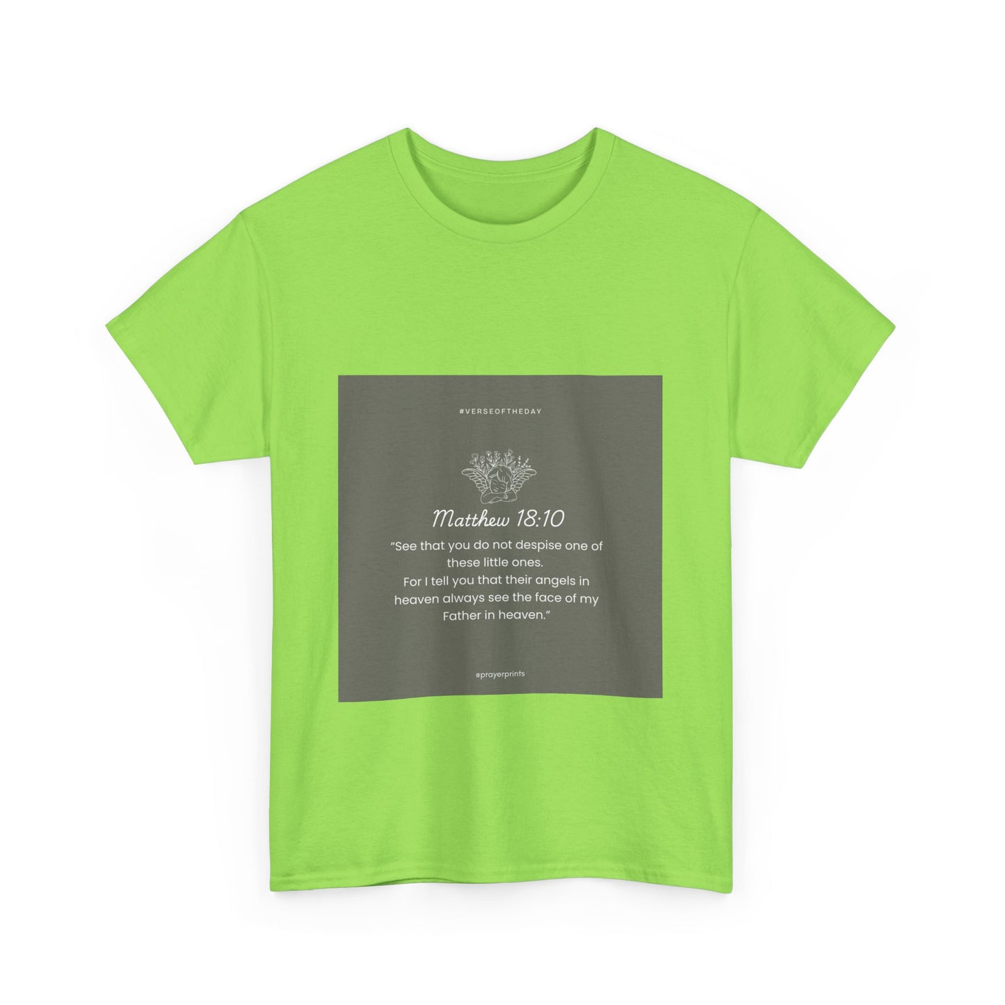 Matthew 18:10 Inspirational Unisex Heavy Cotton Tee