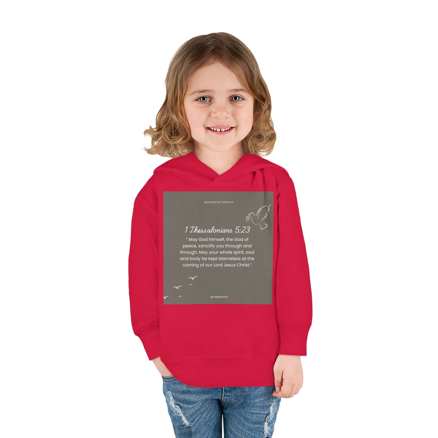 Toddler Fleece Hoodie with Inspirational Bible Verse - Perfect Gift for Kids
