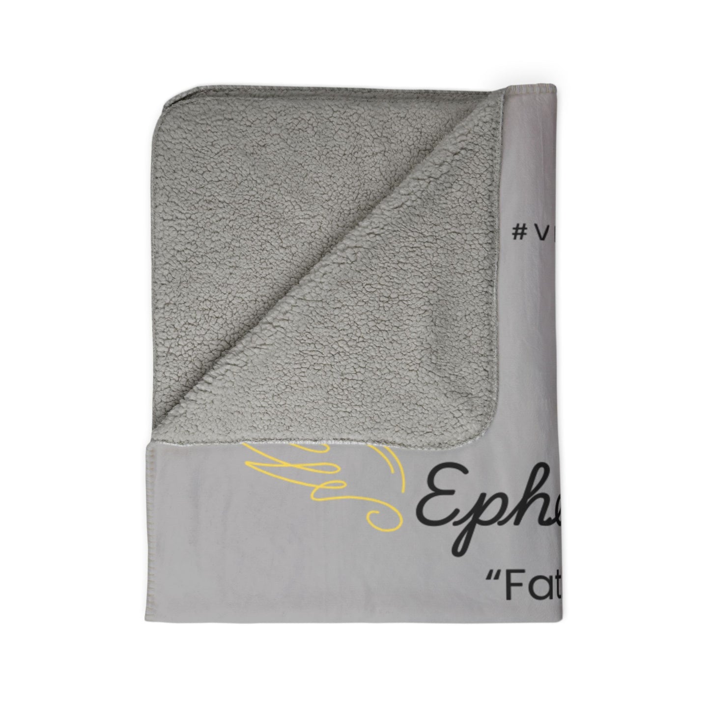 Inspirational Fleece Sherpa Blanket - Ephesians 6:4 - Cozy Gift for Dads