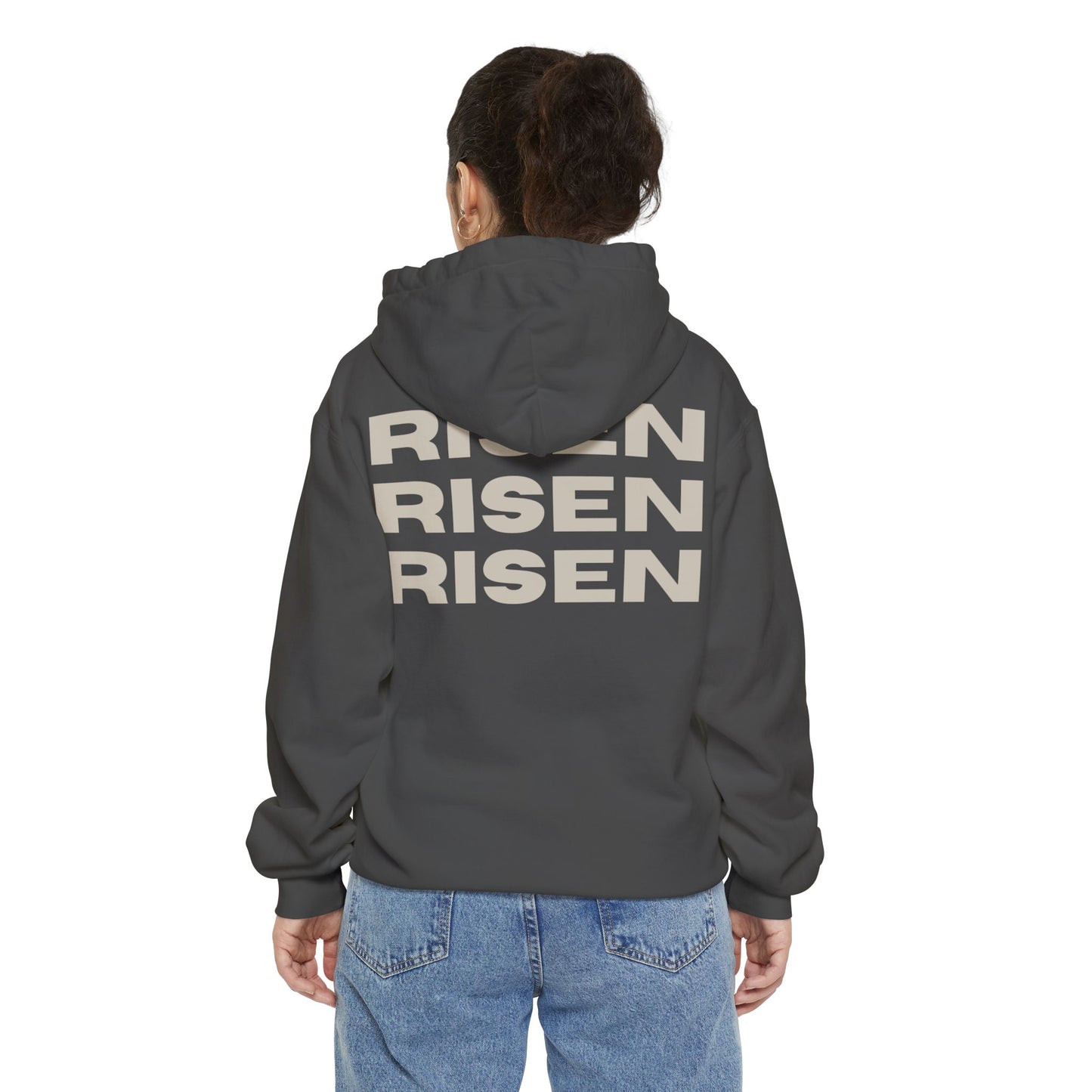 Risen Unisex Garment-Dyed Hoodie - Spirit of Renewal for Everyday Comfort