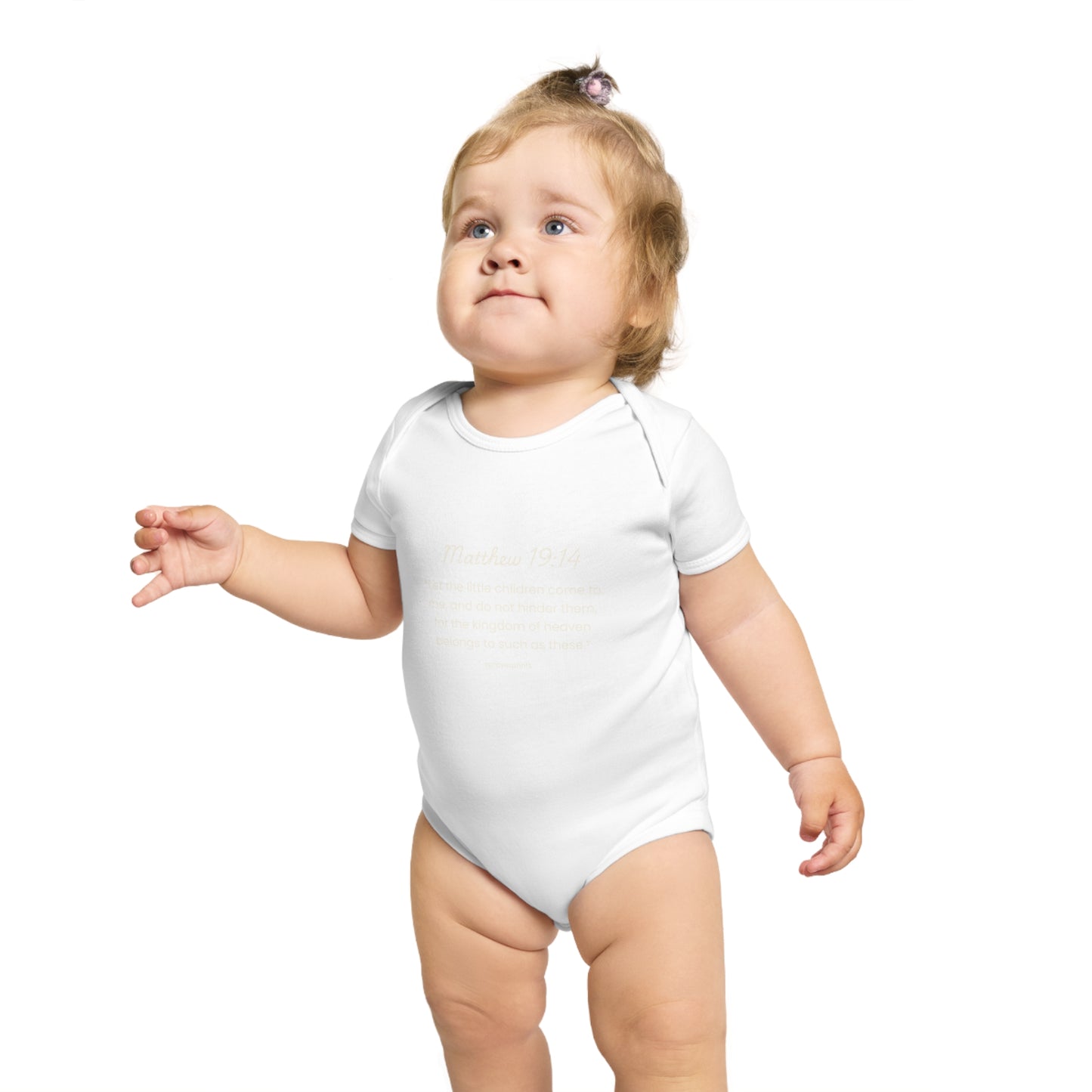 Inspirational Bible Verse Baby Bodysuit | Short Sleeve Infant Suit