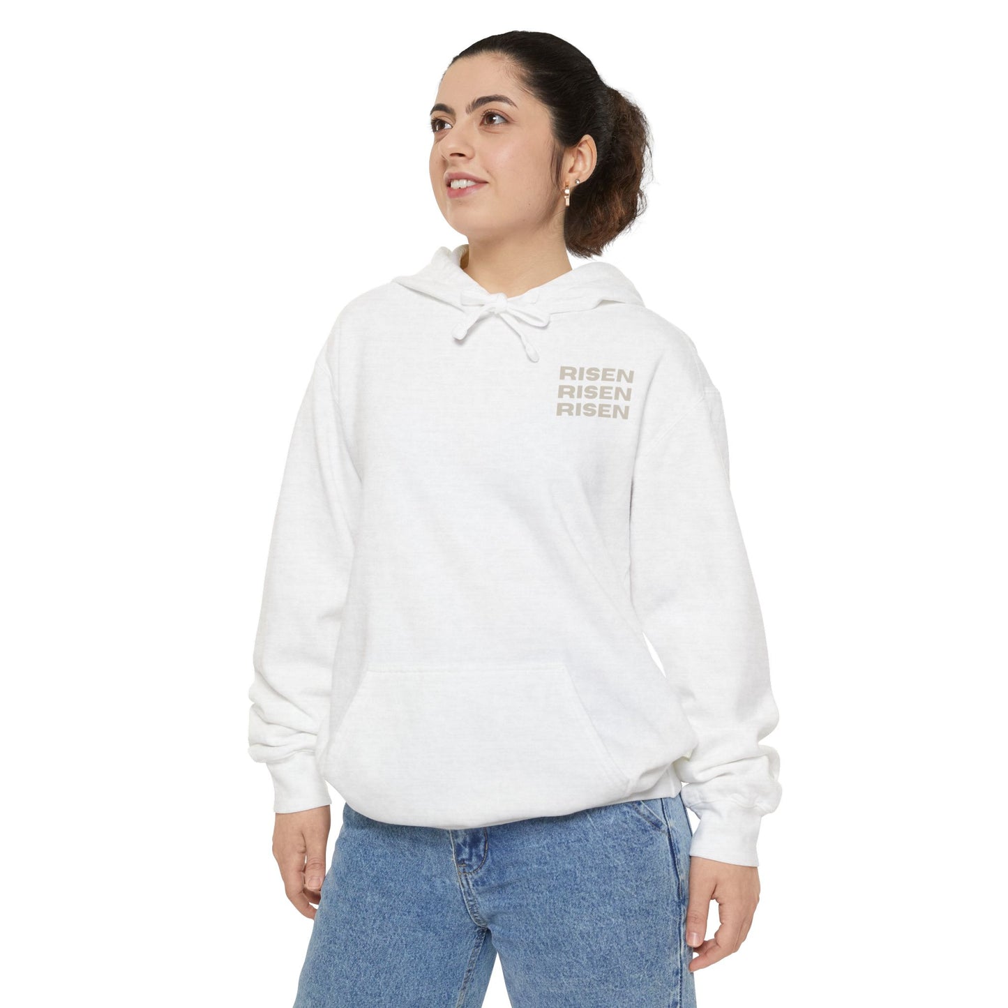 Risen Unisex Garment-Dyed Hoodie - Spirit of Renewal for Everyday Comfort