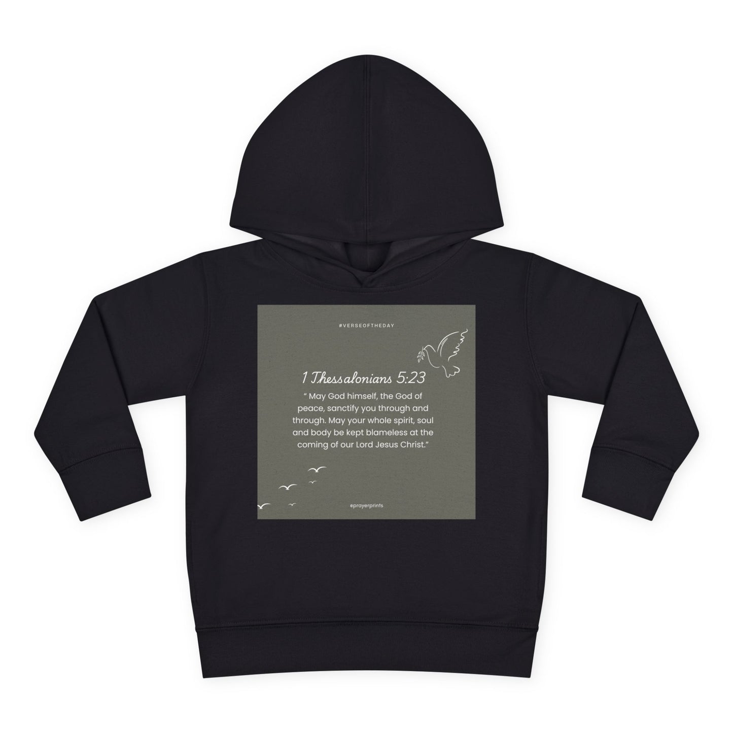 Toddler Fleece Hoodie with Inspirational Bible Verse - Perfect Gift for Kids