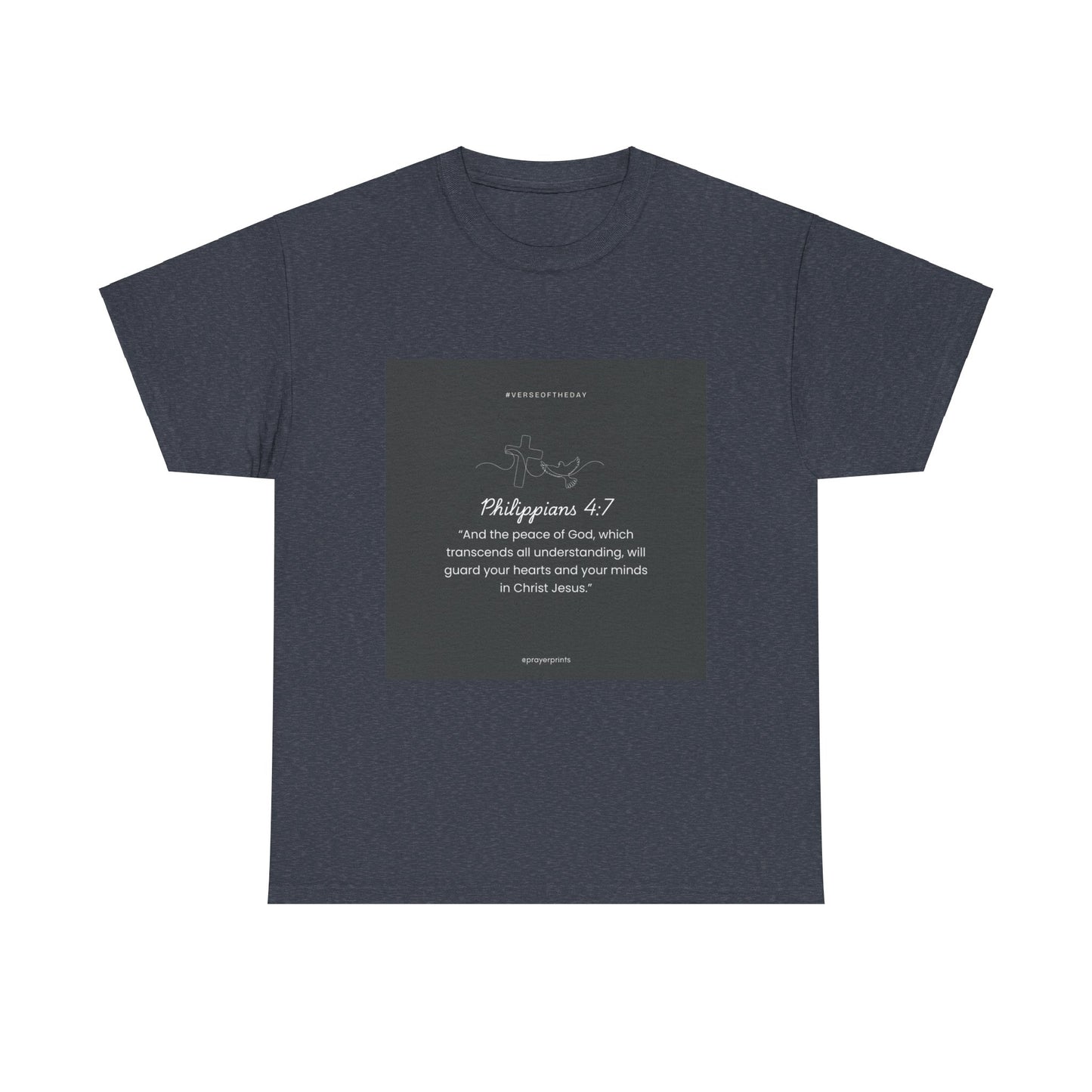 Philippians 4:7 Inspirational Unisex Heavy Cotton Tee