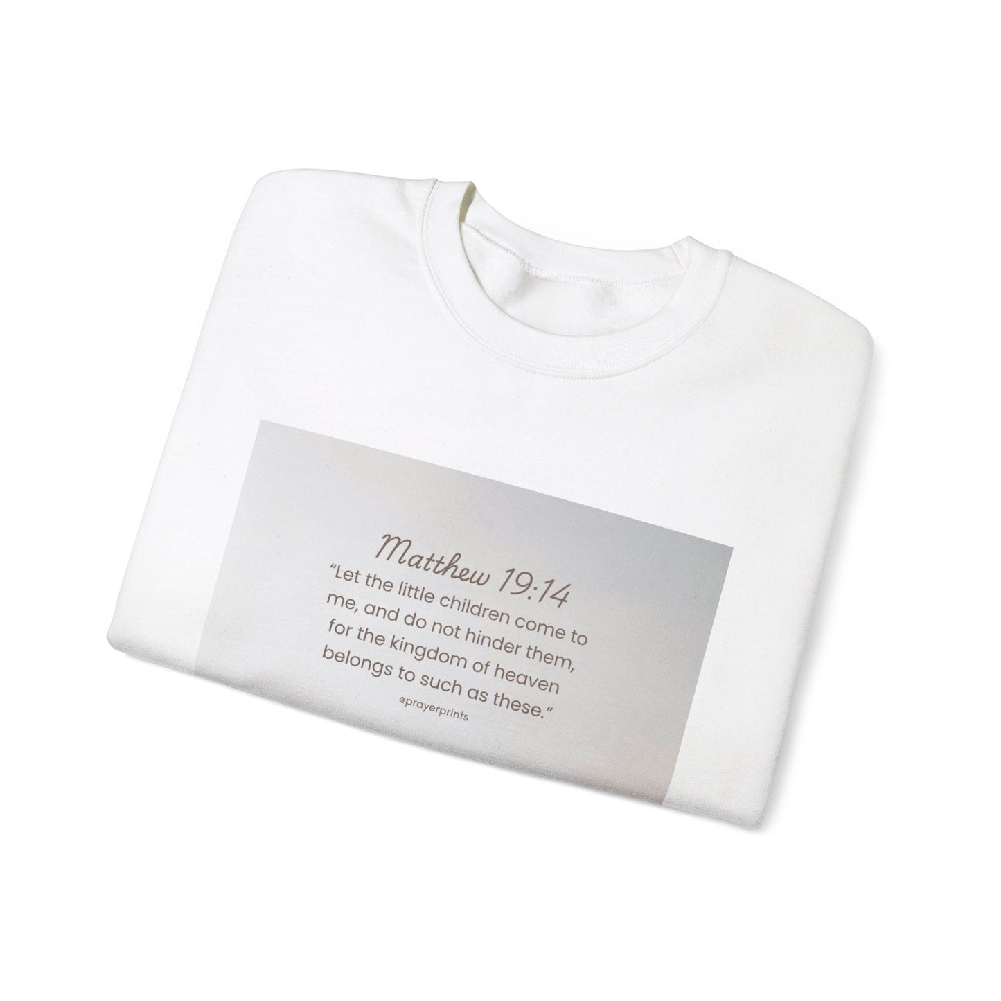 Inspirational Crewneck Sweatshirt with Biblical Verse - Unisex Heavy Blend