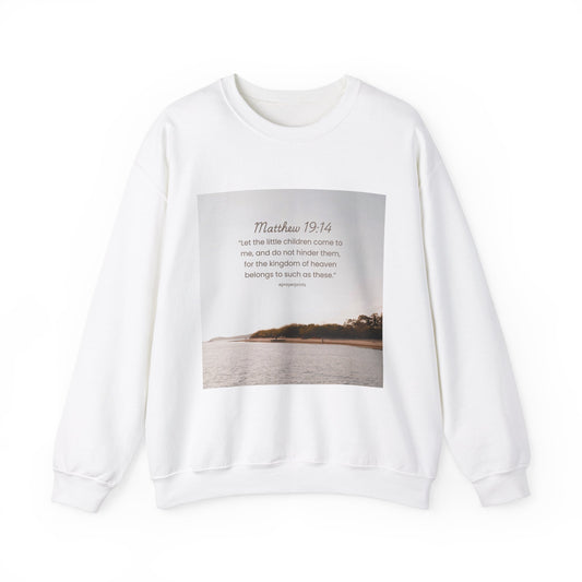 Inspirational Crewneck Sweatshirt with Biblical Verse - Unisex Heavy Blend
