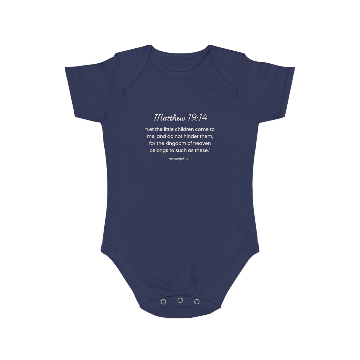 Inspirational Bible Verse Baby Bodysuit | Short Sleeve Infant Suit