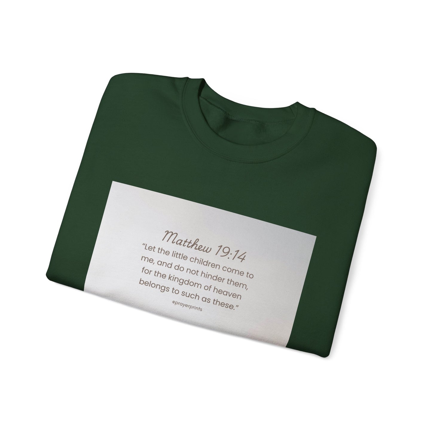 Inspirational Crewneck Sweatshirt with Biblical Verse - Unisex Heavy Blend
