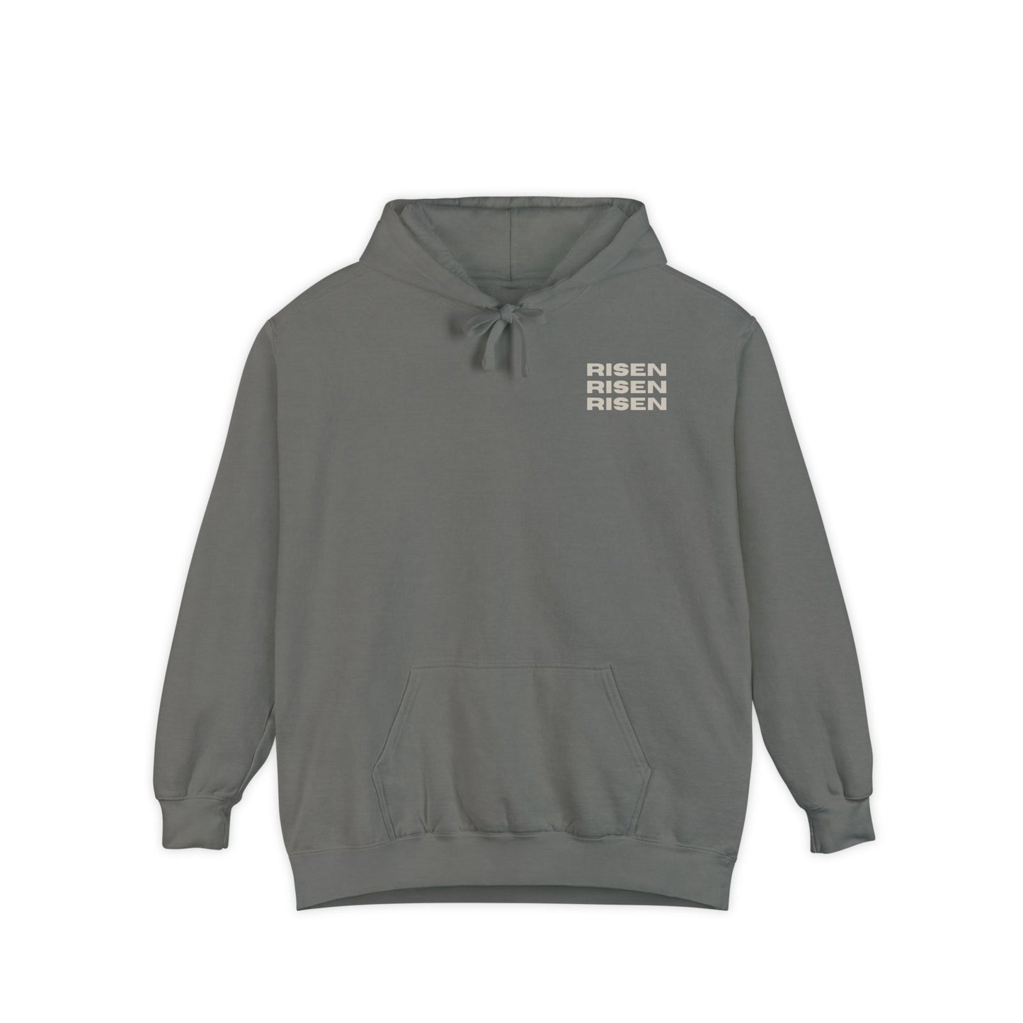 Risen Unisex Garment-Dyed Hoodie - Spirit of Renewal for Everyday Comfort
