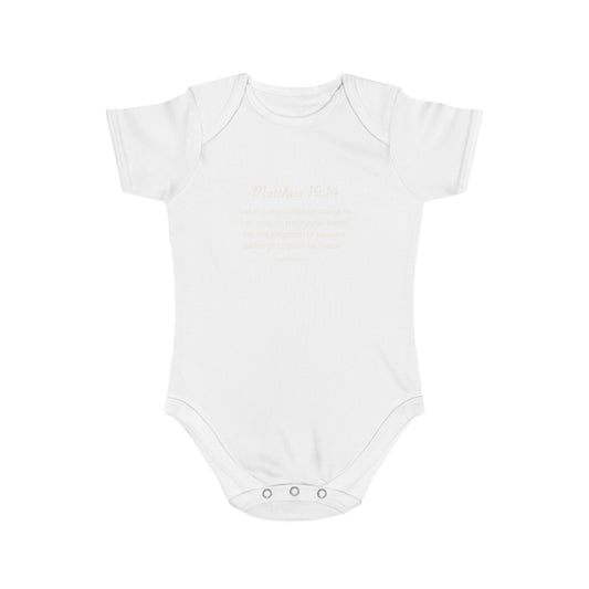 Inspirational Bible Verse Baby Bodysuit | Short Sleeve Infant Suit