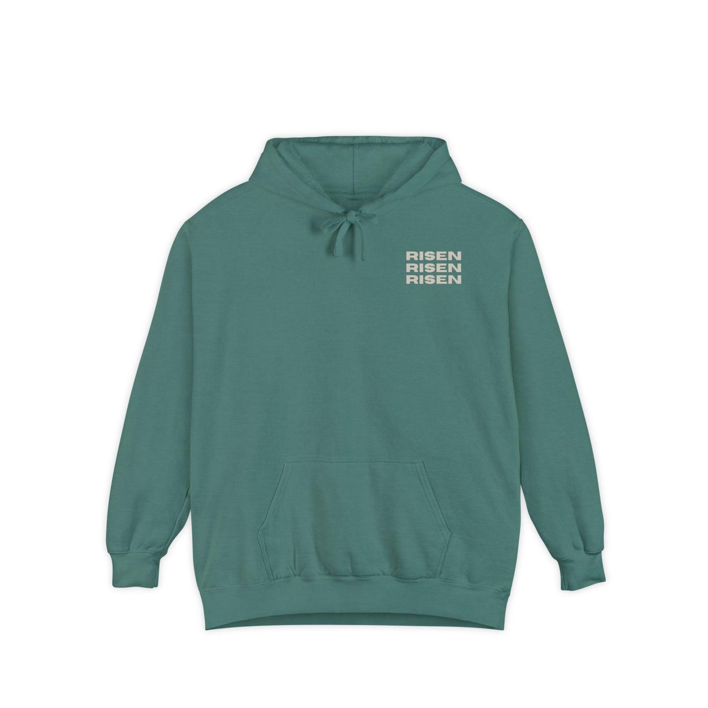 Risen Unisex Garment-Dyed Hoodie - Spirit of Renewal for Everyday Comfort
