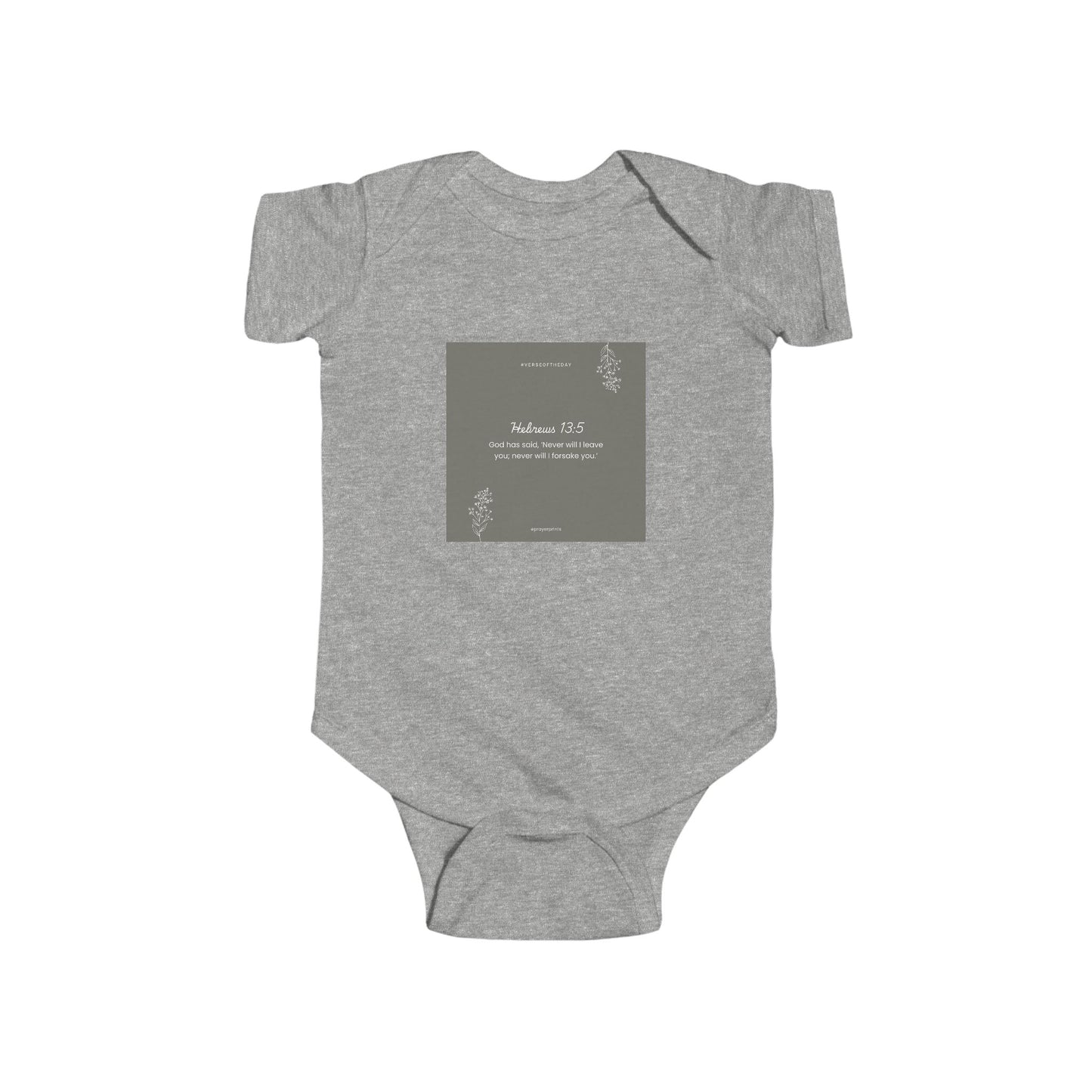 Whimsical Biblical Phrase Infant Bodysuit - Perfect for New Parents