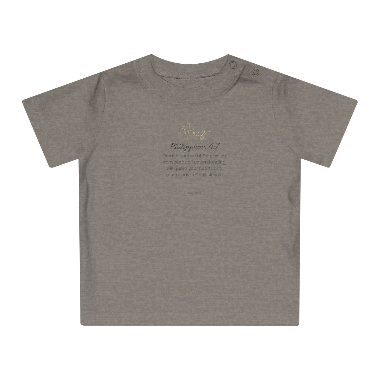 Cute Brown Baby T-Shirt with Playful Design
