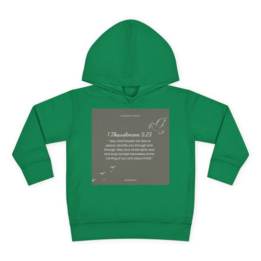 Toddler Fleece Hoodie with Inspirational Bible Verse - Perfect Gift for Kids