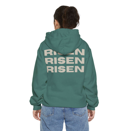 Risen Unisex Garment-Dyed Hoodie - Spirit of Renewal for Everyday Comfort