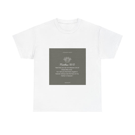 Matthew 18:10 Inspirational Unisex Heavy Cotton Tee