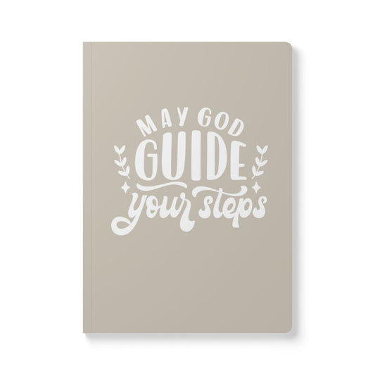 Inspirational Softcover Journal: "May God Guide Your Steps"
