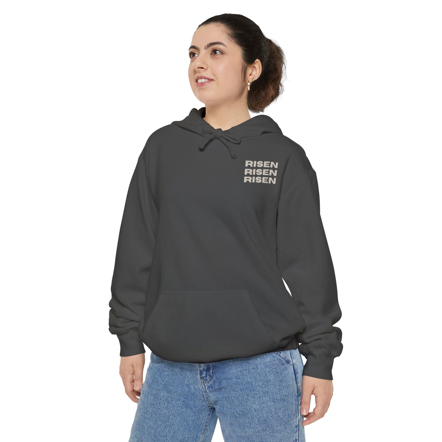Risen Unisex Garment-Dyed Hoodie - Spirit of Renewal for Everyday Comfort