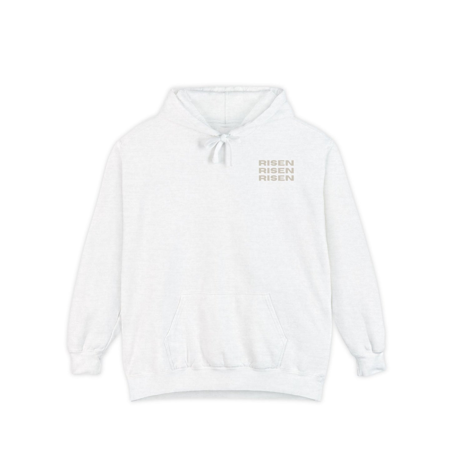 Risen Unisex Garment-Dyed Hoodie - Spirit of Renewal for Everyday Comfort