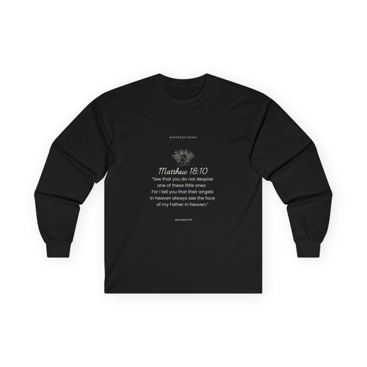 Matthew 18:10 Inspirational Long Sleeve Tee - Unisex Ultra Cotton